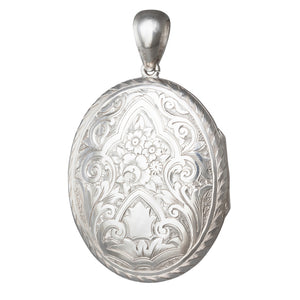 Large Antique Silver Locket