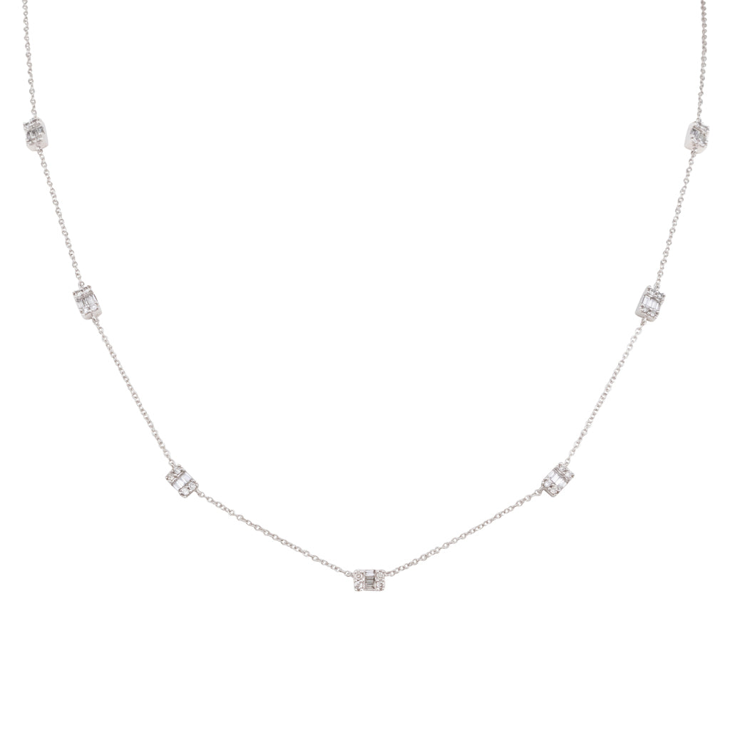 Baguette Diamond Necklace