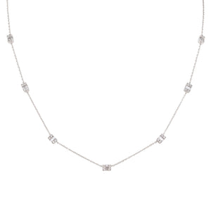 Baguette Diamond Necklace