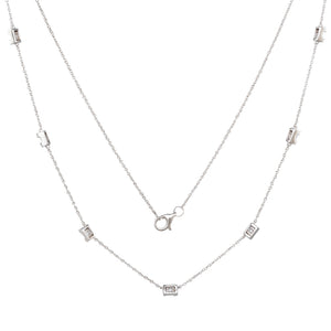 Baguette Diamond Necklace