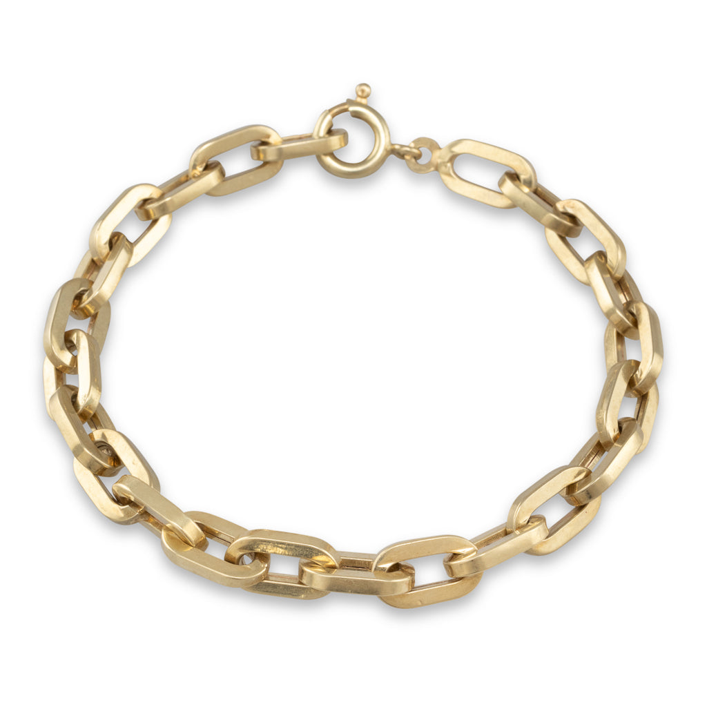 14ct Gold Oval Link Bracelet