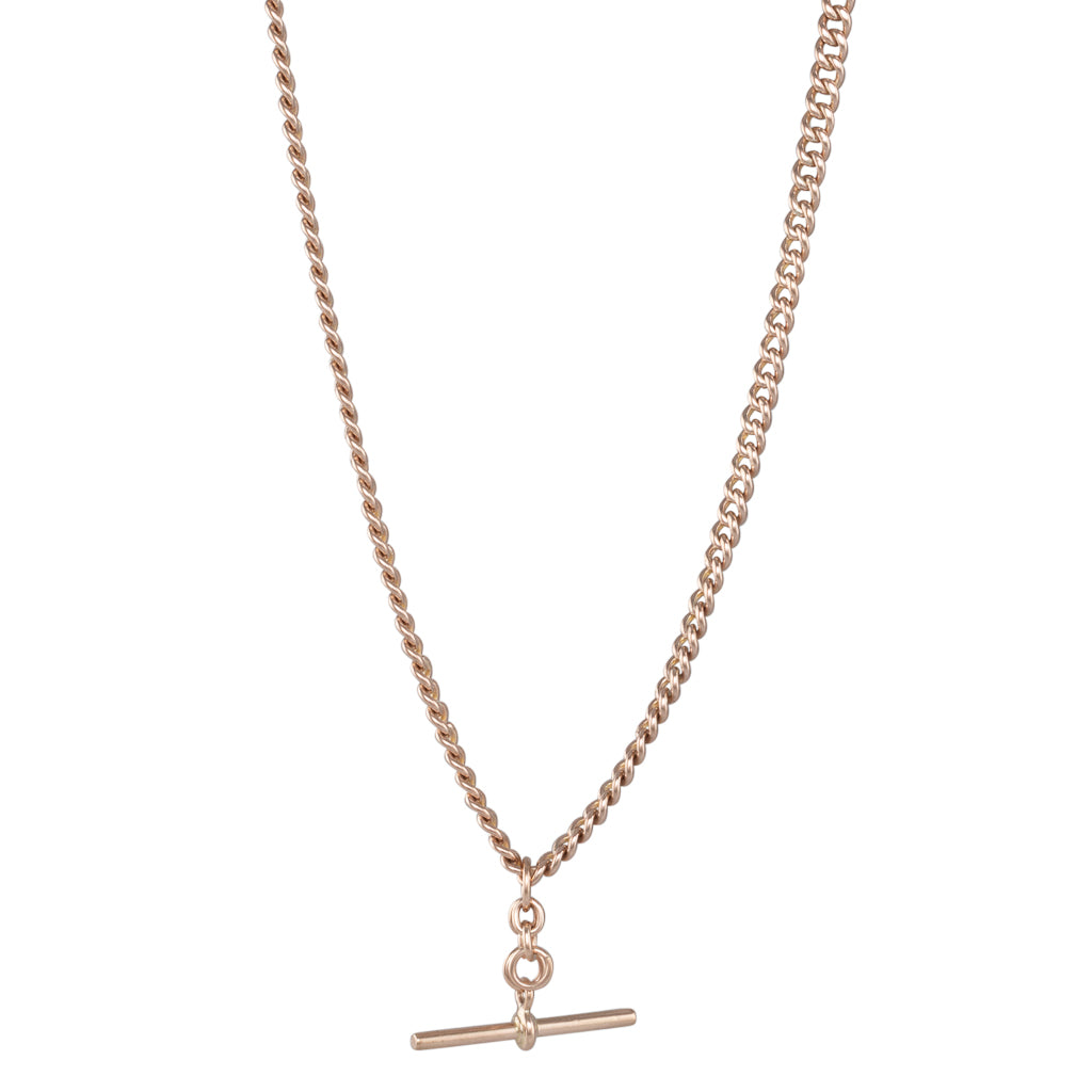 Antique 9ct Rose Gold Fob Chain