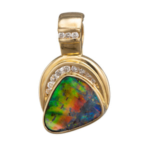 Boulder Opal and Diamond Enhancer