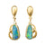 Boulder Opal & Diamond Earrings