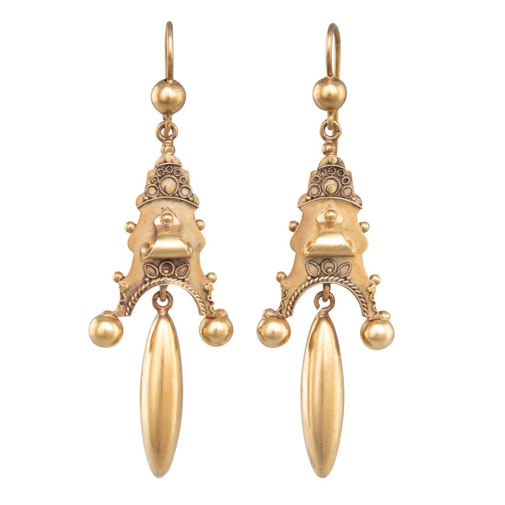 Victorian Gold Drop Earrings