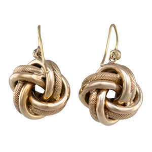 Victorian Gold Knot Earrings