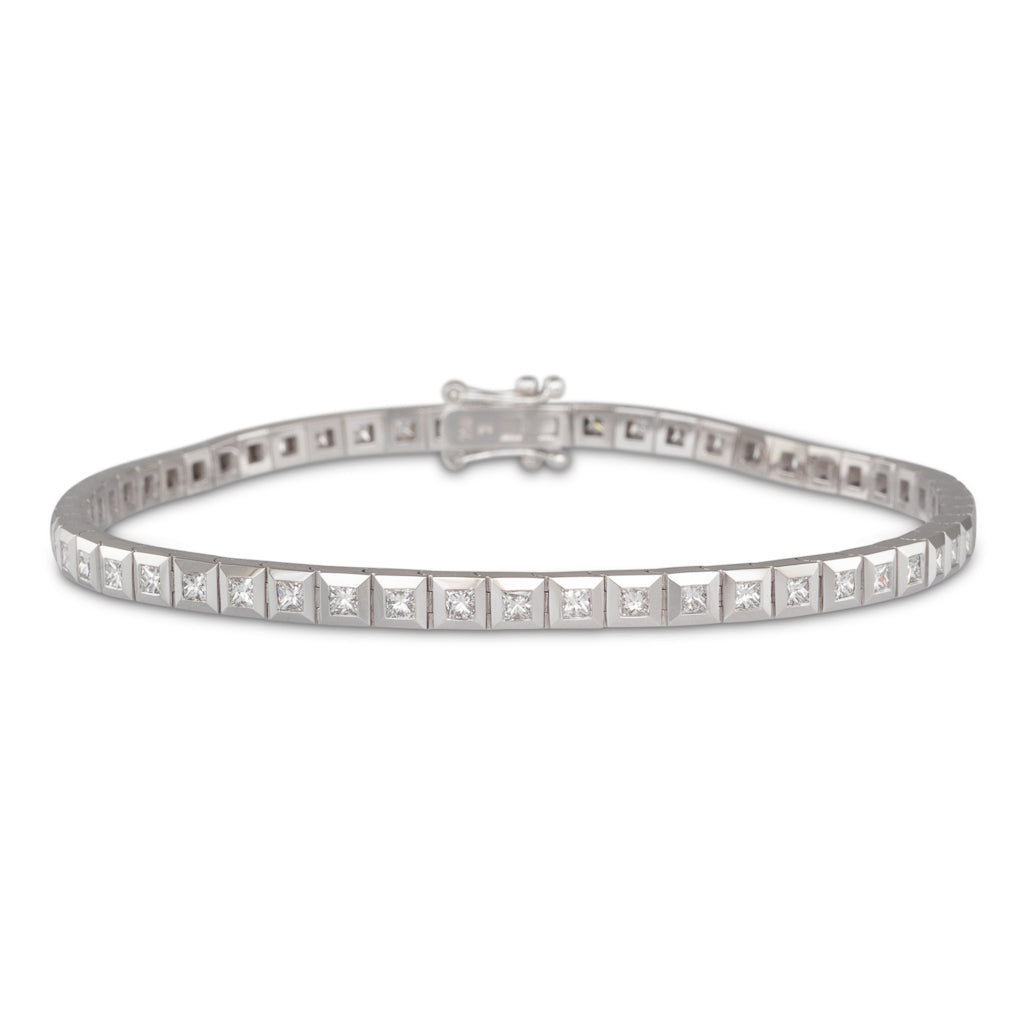 Princess Cut Tennis Bracelet 1.74ct