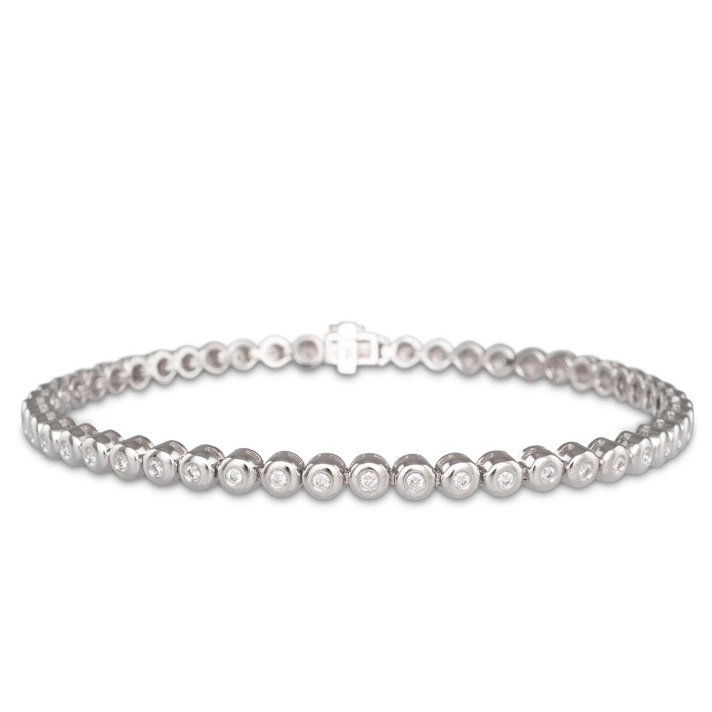 Bezel set Tennis Bracelet 0.51ct