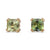 Green Tourmaline Stud Earrings