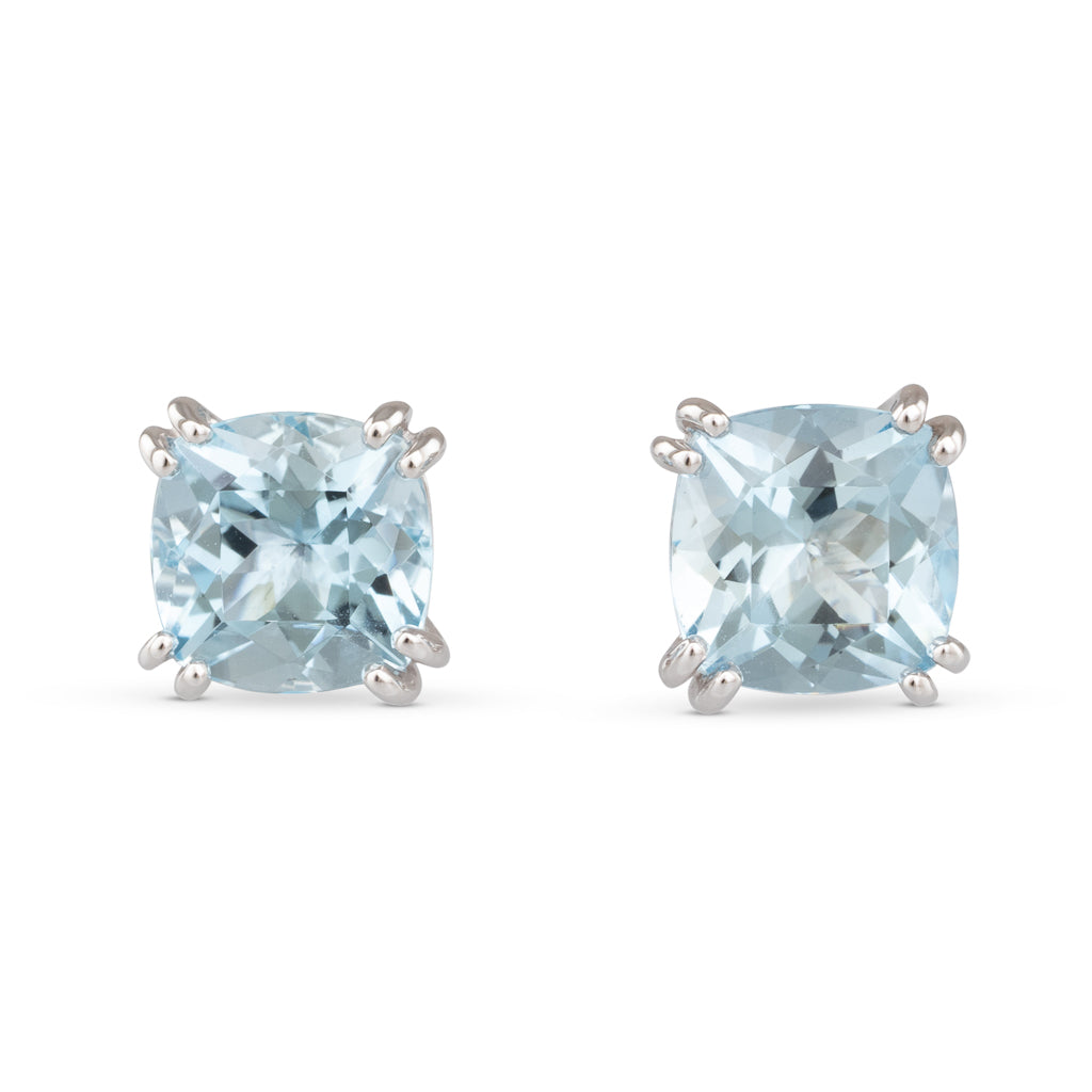 Aquamarine Stud Earrings