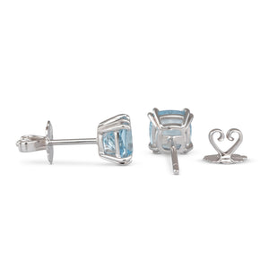 Aquamarine Stud Earrings