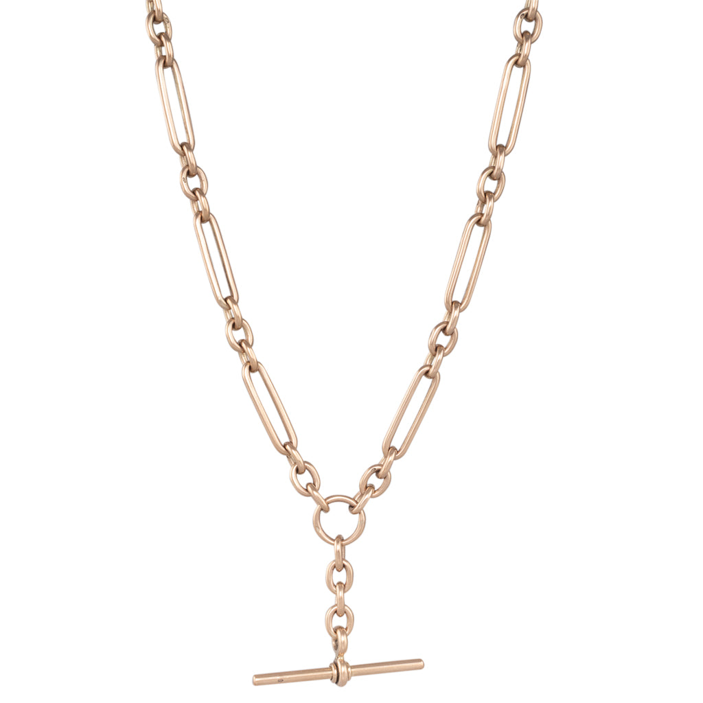 Antique 9ct Rose Gold Albert Chain