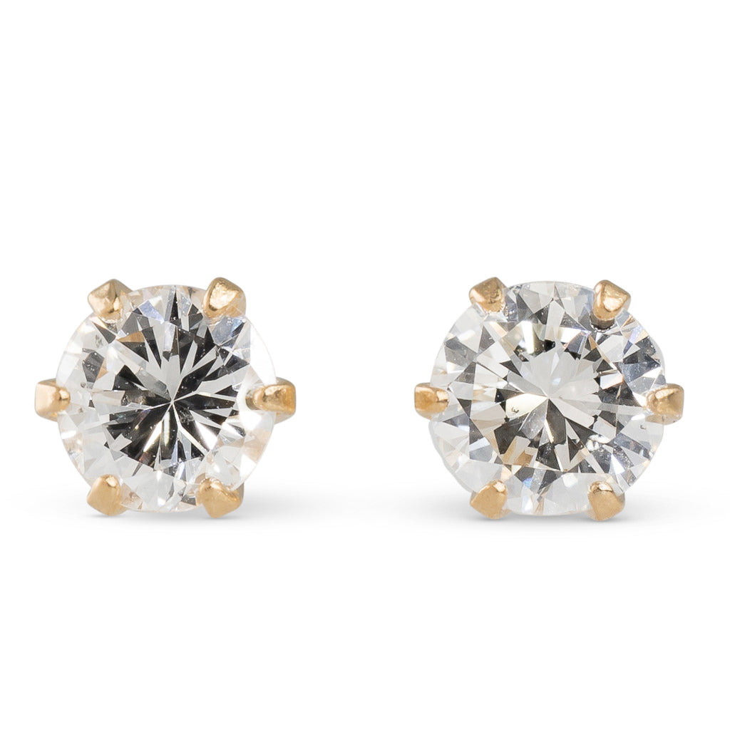 Diamond Studs Totalling 0.40ct YG