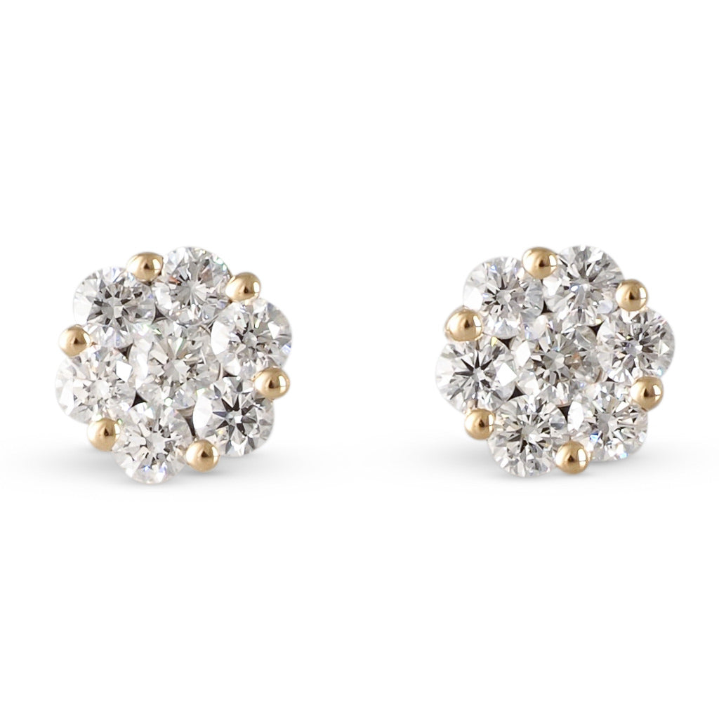 Diamond Cluster Studs