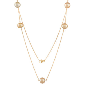 Matinee Gold Pearl Scattered Chain