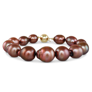 Baroque Chocolate Tahitian Bracelet