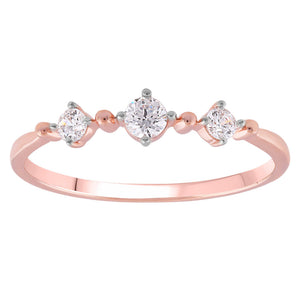 Rose Gold Diamond Band