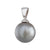 10mm Silver Tahitian Pearl Pendant