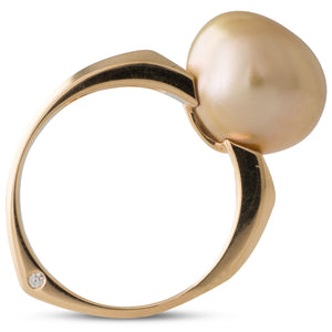 Baroque Gold South Sea Pearl Ring