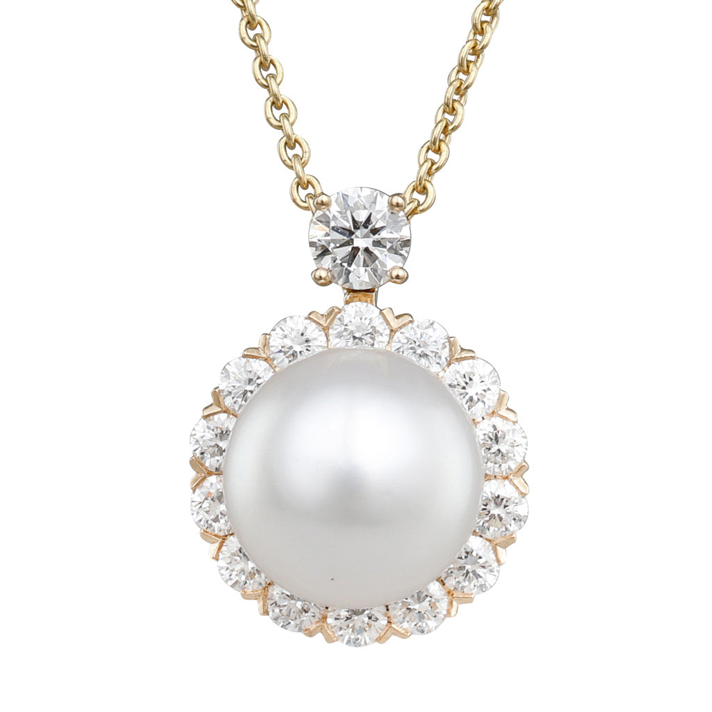 South Sea Pearl & Diamond Pendant