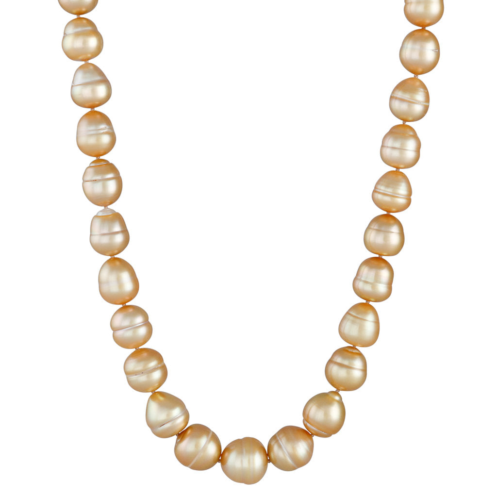 Baroque Gold South Sea Pearl Strand