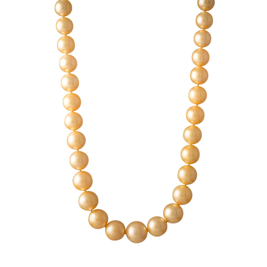 Round Gold South Sea Pearl Strand