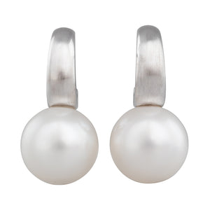 South Sea Pearl Half Hoop Earrings