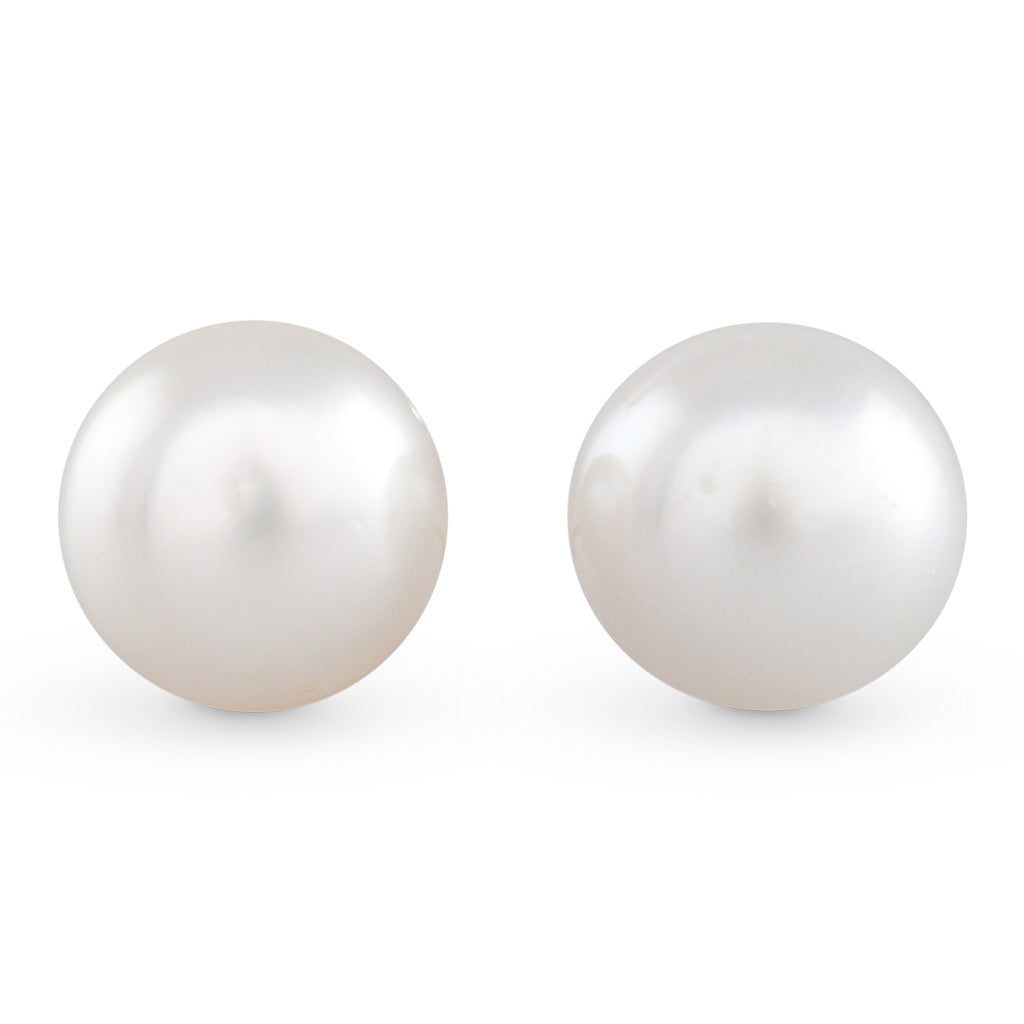 12mm Round South Sea Stud Earrings