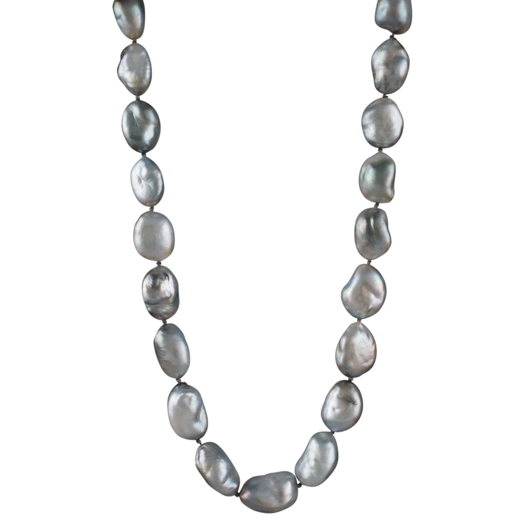 Silver Pebble Baroque Tahitian