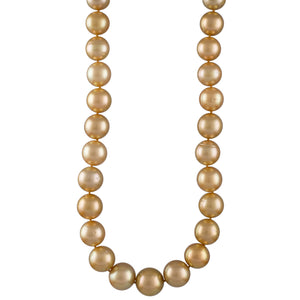 Round Gold South Sea Pearl Strand