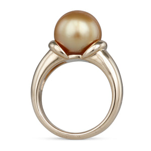 Gold South Sea Pearl Ring