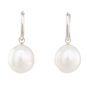 South Sea Pearl Huggie Earrings