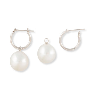 South Sea Pearl Huggie Earrings