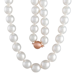 Oval White South Sea Pearl Strand