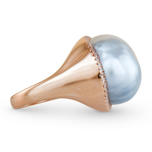 South Sea Pearl & Diamond Ring