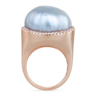 South Sea Pearl & Diamond Ring