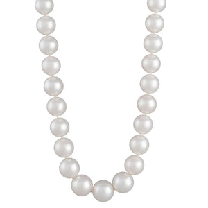 Round White South Sea Pearl Strand