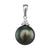 Tahitian Pearl & Diamond Pendant