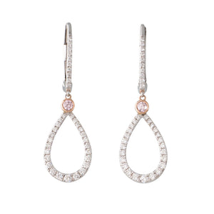 Argyle Pink Diamond Drop Earrings