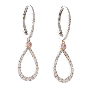 Argyle Pink Diamond Drop Earrings